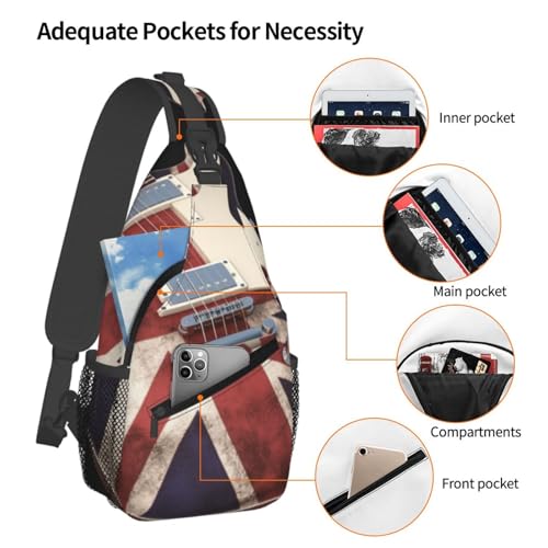 Bolso de pecho cruzado para hombres negro miniatura 4