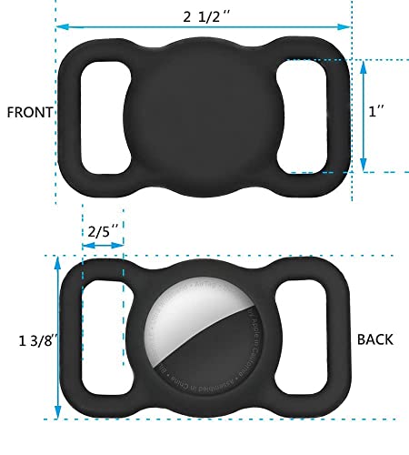 Suporte para coleira de cachorro Airtag compatível com Apple AirTag, suporte de coleira de cachorro