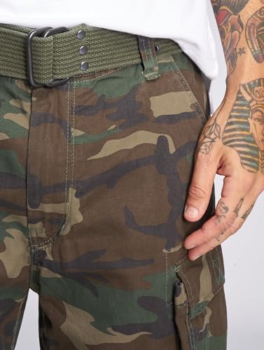 Brandit Savage Vintage Shorts, Farbe: Woodland, Größe: XL