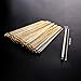 Aboat 120 Pieces 7.3 Inch Plastic Round Top Swizzle Sticks, Gold