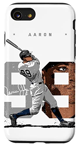 Iphone Se (2020) / 7 / 8 Aaron Judge Number Portrait Baj New York Mlbpa Case #TOP16