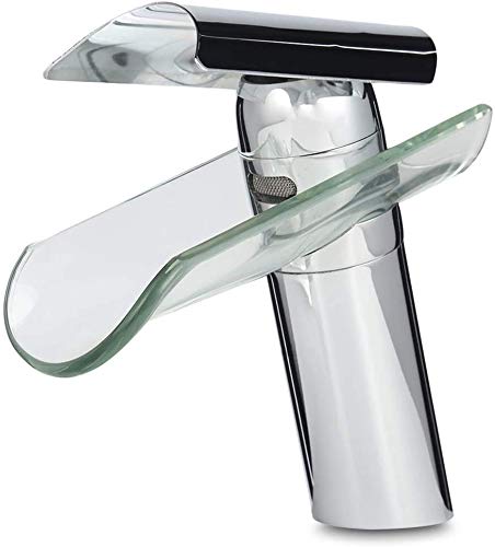 Wasserhahn Wassersparfliesen Typ Edelstahl Haushalt Wasserfall Wasserhahn Wasserfall Wasser Stromlinienförmige Form Korrosionsbeständig