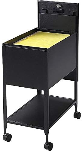 Lorell Standard Lock Mobile File Black 28.35" x 16.54" x 6.50"