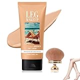 Legs Makeup Waterproof with Brush,No Transfer Body Concealer,Tattoo Cover Up Makeup Waterproof,Long Last Body Foundation for All Skin Tones,100ML (Medium)