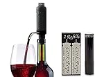 Cork Pops Vinostream Wine Aerator & Dispenser with 4 Refill Cartridges 13238