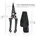SAMSFX Aluminum Fishing Pliers Hook Remover Braid Line Cutter with Coiled Lanyard, Fly Fishing Knot Tying Tool & Retractors (Gray Handle, Split Ring Nose)