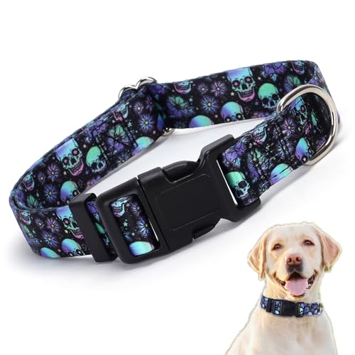 Collier pour chien motif tête de mort à boucle rapide sécurisée - 2