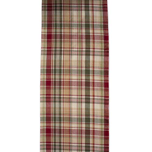 Dii Give Thanks Plaid Fall Table Decor, Autumn & Thanksgiving Tabletop Linens, 14X108 Table Runner #TOP1