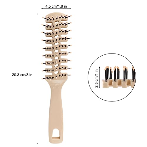 Disposable Hair Brushes,10 Packbulk Hair Brushes For Women,Individually Wrapped For Women Shelter, Homeless, Hotel,Camping（Beige） #TOP6
