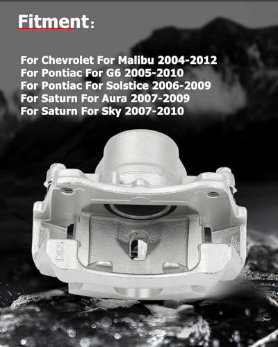 Image of cciyu 18B4910A 18B4911A Front Left & Right Brake Calipers With Bracket For Chevy For Malibu,For Pontiac For G6 /For Solstice,For Saturn For Aura /For Sky
