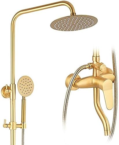 Robinet de douche or brossé anti-trace pour remplacer une robinetterie entartrée
