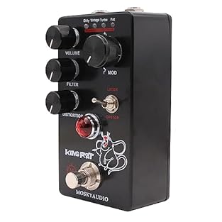 Based on PRO CO RAT circuit Effect Type: Fuzz Distortion Control : VOLUME,FILTER,DISTORTION; One Toggle Switch : LM308/OP07DP 4-MODE SELECTION KNOB: Dirty,Vintage,Turbo,Fat Power Supply: DC9V 100mA -center is negative