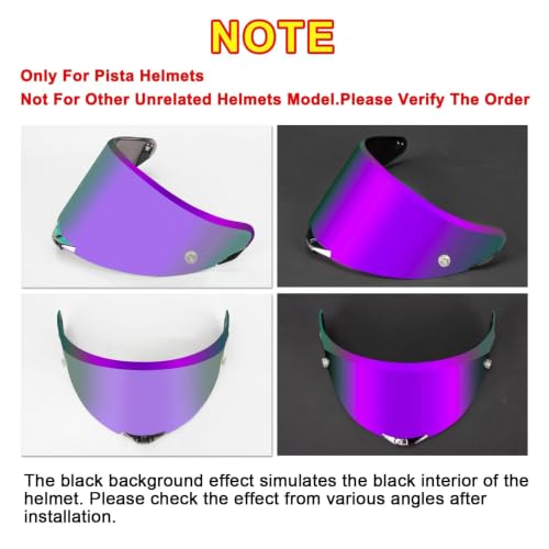 Image of PSLER Pista GP RR visor - Pista Helmet Visor Motorcycle Face Shield Replacement for Pista GPR CORSA-R Pista GPRR RACE 3,Deep Purple
