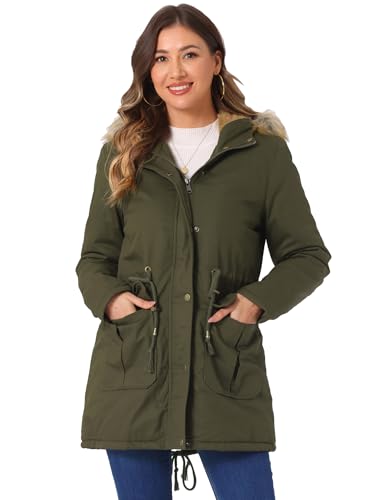 Parka d'hiver femme Allegra K idéale pour le vélotaf et les balades en ville