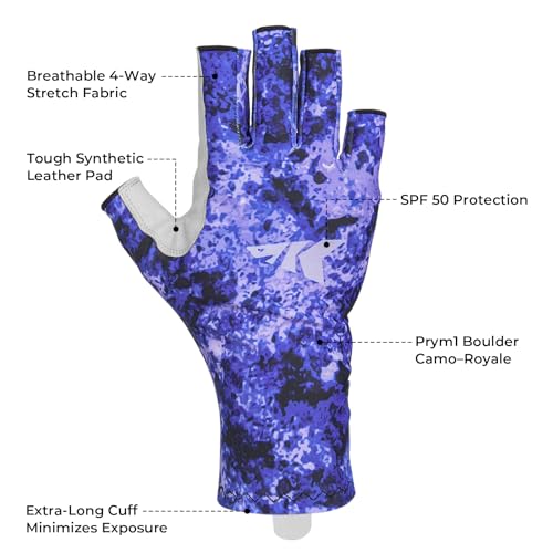 image for KastKing La Sal Fishing Gloves UPF50+ Sun Gloves UV Protection Fingerl