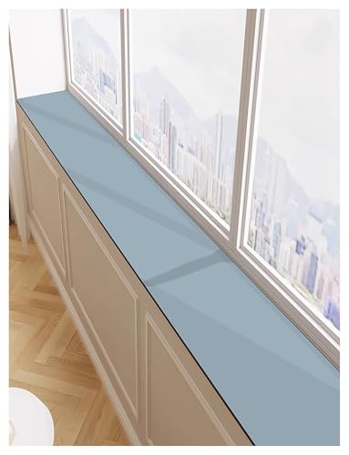 Générique Tapis de Protection de Rebord de fenêtre découpable, Coussin de Protection imperméable for Rebord de fenêtre, Dimensions sur Mesure(Blue,15x200cm/5.9x78.74in)