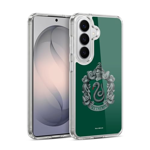 Image of Head Case Designs Officially Licensed Harry Potter Slytherin Crest Chamber Of Secrets I Gel Case [Military Grade Protection] Compatible With Samsung Galaxy S26 Plus