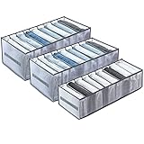 【Starke Praktikabilität】 Sie können drei verschiedene Größen von kleiderschrank organizer frei kombinieren, um sie an die Größe Ihrer Schubladen zu Hause anzupassen. Der drawer organizer mit großem Fassungsvermögen eignet sich perfekt zum Aufbewahren von Jeans, Unterwäsche, Socken, Schals, Bodys, Röcken, T-Shirts oder anderen Gegenständen.Es hält Ihren Wohnraum organisiert.