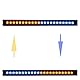 WANGCL 20 Modi 155 mm RC Light Bar RC Light Kit für 1/10 RC Car Crawler Truck RX-4 TRX-6 D90 HSP Redcat RC 4WD Tamiya Axial SCX10 HPI