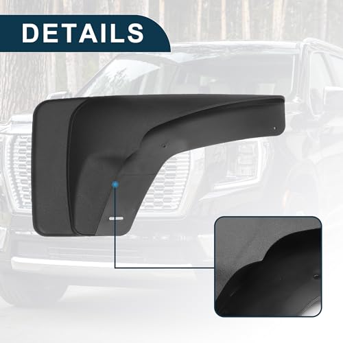 Image of Mud Flap Splash Guard for Chevrolet Avalanche 2500 2002-2006 Durable | Front & Rear Side Mudflaps with Mount Accessor 1 Set