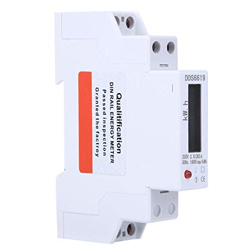 Preisvergleich Produktbild Naroote Elektrischer Energiezähler, elektronischer Energiezähler Digitalanzeige 1P Einphasen Haushaltsgeräte 230V(30A)