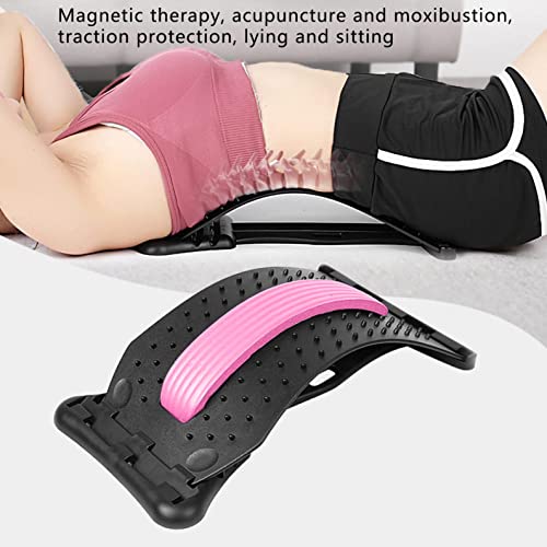 Back Stretcher, [4 Radian Settings Upgraded Version! ] Back Cracker For Pain Relief, 15" Board, Spine Deck Upper & Lower Lumbar Support Device, Back Popper Board For Lumbar Posture Correction (Purple) #TOP2