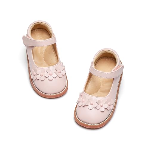 Image of Flaryzone Toddler Little Girl Mary Jane School Uniform Oxfords Flat Dress Shoes