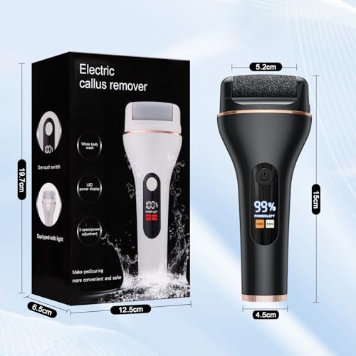 Hornhautentferner Elektrisch - Hornhaut Entfernen Fuß Elektrisch - Hornhauthobel Elektrisch füße mit 2 Gear, IPX7 Wasserdichte Callus Remover für Rissige Fersen, Abgestorbener, Hornhaut entfernen