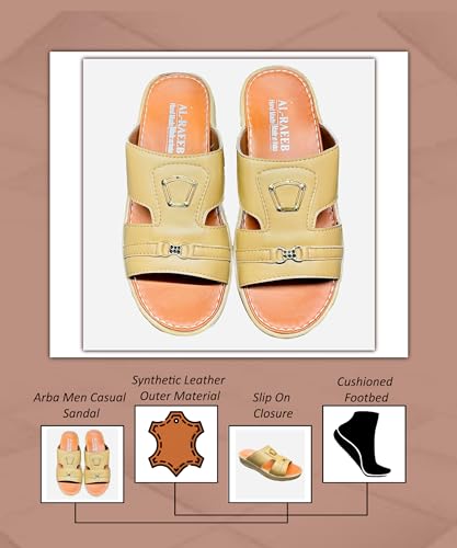 Image of Arabian Comfort: Authentic Handcrafted Sandals for Men