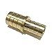 EDGE INDUSTRIAL 1" X 3/4" Hose ID Brass Barb Reducer SPLICER Fitting Fuel / AIR / Water / Oil / Gas / WOG (Qty 1)