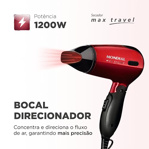 Secador Mondial Max Travel 1200W Bivolt