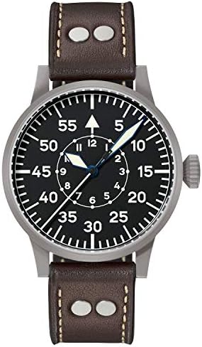 Leipzig Reloj para Hombre Analógico de Mecánico de Cuerda Manual con Brazalete de Piel de Vaca 861747
