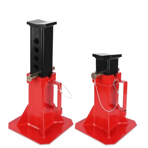 Car Jack Stand with Pin Adjustment, Heavy Duty Jack Stand, 12 T Jack Stands for Trucks Cars Auto SUV Trailers, 26,400 LB Capacity, Adjustable Height 1