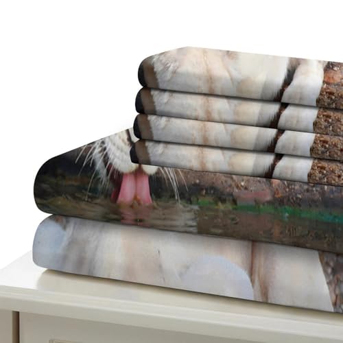 Parure de lit imprimé 3D microfibre ultra douce housse de couette