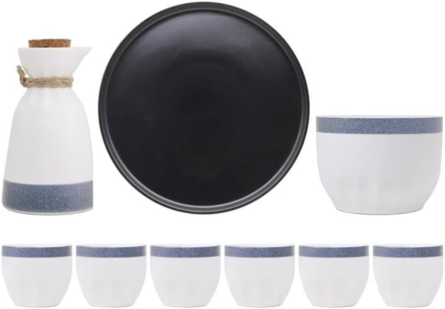 White Wine Glass Gift Japanese Sake Wine Set Household Ceramic Hot Wine Pot Heating Wine Heater