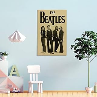 YUHINN Poster vintage The Beatles – Peinture murale décorative sur toile – Décoration moderne pour chambre à coucher… - Les Beatles, Paul McCartney, John Lennon, RIngo Starr, George Harrison YUHINN Poster vintage The Beatles - Peinture murale décorative sur toile - Décoration moderne pour chambre à coucher… – Image 4