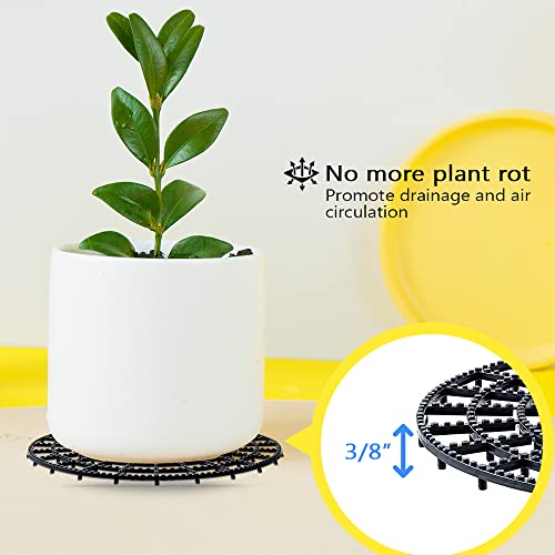 Rechiato 3 Pcs Heavy Plant Riser For Pots Outdoor, Pot Risers Plant Trivet Pot Elevator Plant Elevator - Size Adjustable, Protect Deck And Patio Floor, Provide Plants Airflow And Drainage, 11.75 In #TOP2