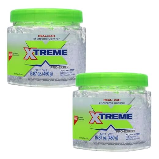 Xtreme Pro-Expert Clear Styling Hair Gel, 15.87 Oz, Pack of 2