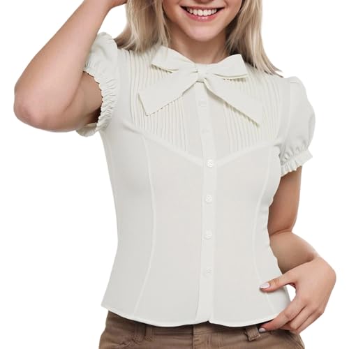 Blouse Oktoberfest femme beige en dentelle élégante pour costume dirndl grande taille