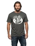 MAKAYA T-shirt motocyklowy Panhead T-shirty motocyklowe Chopper Szary XXL