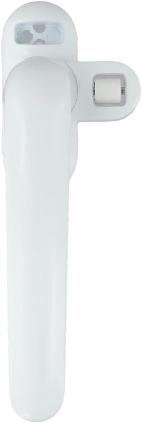 2 PCS Aluminum Alloy Sash Handle Anti-Theft Door and Lock Buckle and Window Home Renovation DIY Tool for Bedrooms,Offices(White Left)