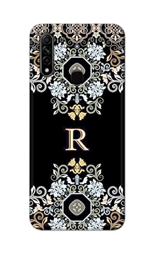 Image of PRINTFIDAA Name II Initial II Letter Floral Pattern Alphabet R Printed Designer Hard Back Case Cover for Oppo A31 (2020) / Oppo A8 -(TY) MVN1007