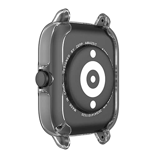 Tencloud Cases Compatible With Amazfit Gts 3 Smartwatch Men Women Watch Case Soft Tpu Shockproof Bumper Cover Screen Protector Case For Amazfit Gts 3 (Black+Gray+Clear) #TOP3