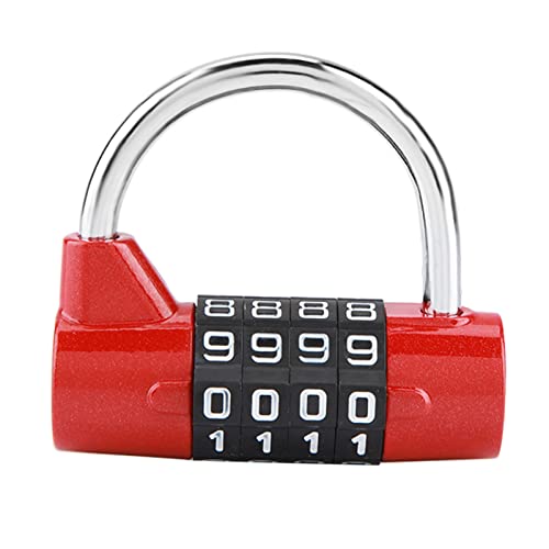 Restokki Gym Locker Lock, 4 Dial Digit Code Weatherproof Outdoor Combination Padlock
