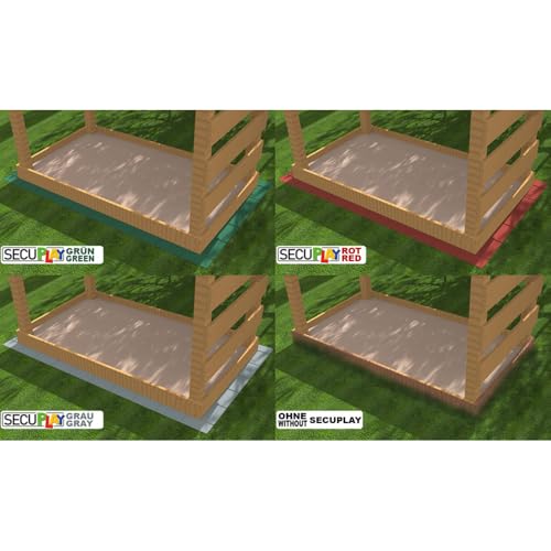RDX Racedesign Secuplay Gumowa krawędź do koszenia, 100 x 10 x 3,6 cm, szara, 3 sztuki