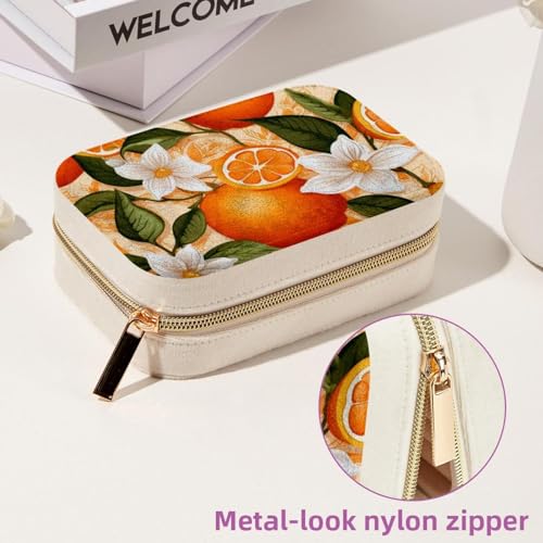 Joyero de viaje de terciopelo de alta calidad para aretes y collares finos 7