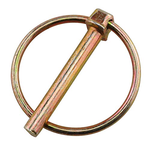 E-Outstanding Linch Pin 4Pcs 45Mm Heavy Duty Lynch Pin Shaft Locking Pin Fastener Assortment Kit For Farm Tractors Trailers Trucks Mowers Trolleys And Carriages M6(1/4Inch) #TOP2