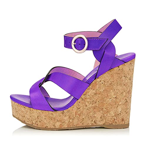 Espadrille à Talons Hauts pour Femmes et Sandales à Plateforme d'Été