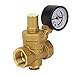 Wer prv dn20 Brass Water Pressure Regulator Reducer with Gauge Meter