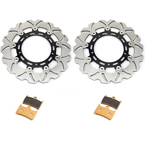 TARAZON Bremsscheiben Bremsbeläge Vorne für Yamaha YZF R6 05-16 FZ8 11-15 XT 1200 Z Super Tenere 10-19